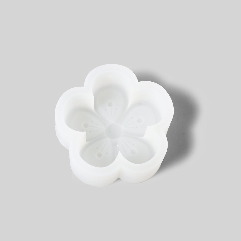 White Silicone Mold for Making Peach Blossom Candle - Boowan Nicole