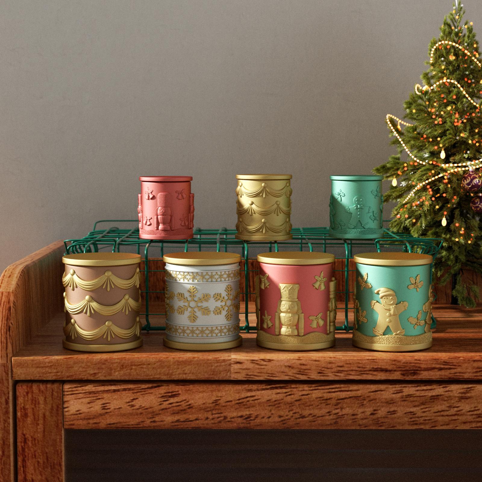 Коллекция силиконовых форм для свечей и наполнителей "Радостные рождественские сказки"