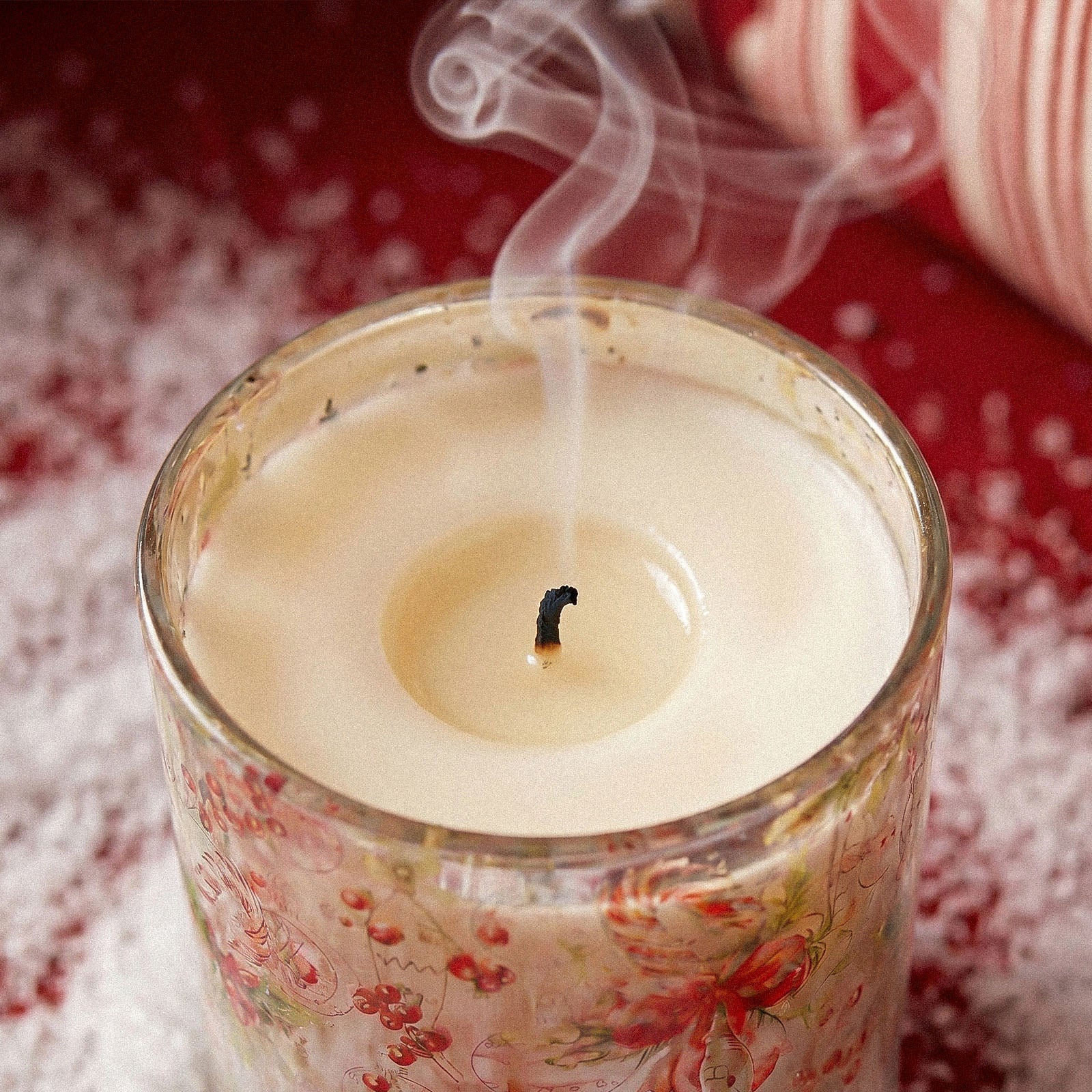 Christmas Bows & Baubles Glass Candle Jar Collection