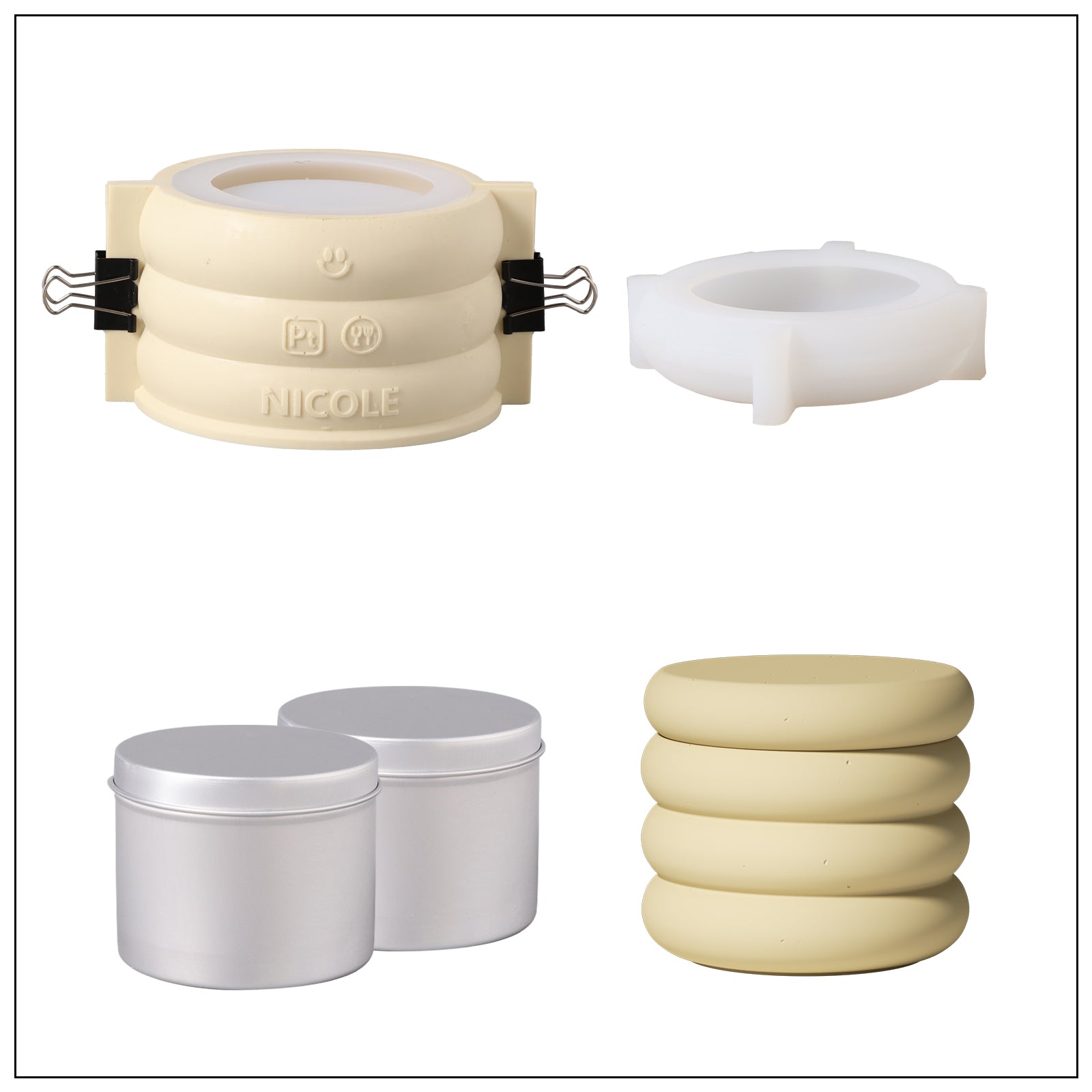 Showing the size of the candle jar in detail, boowannicole has always been customer-centric.