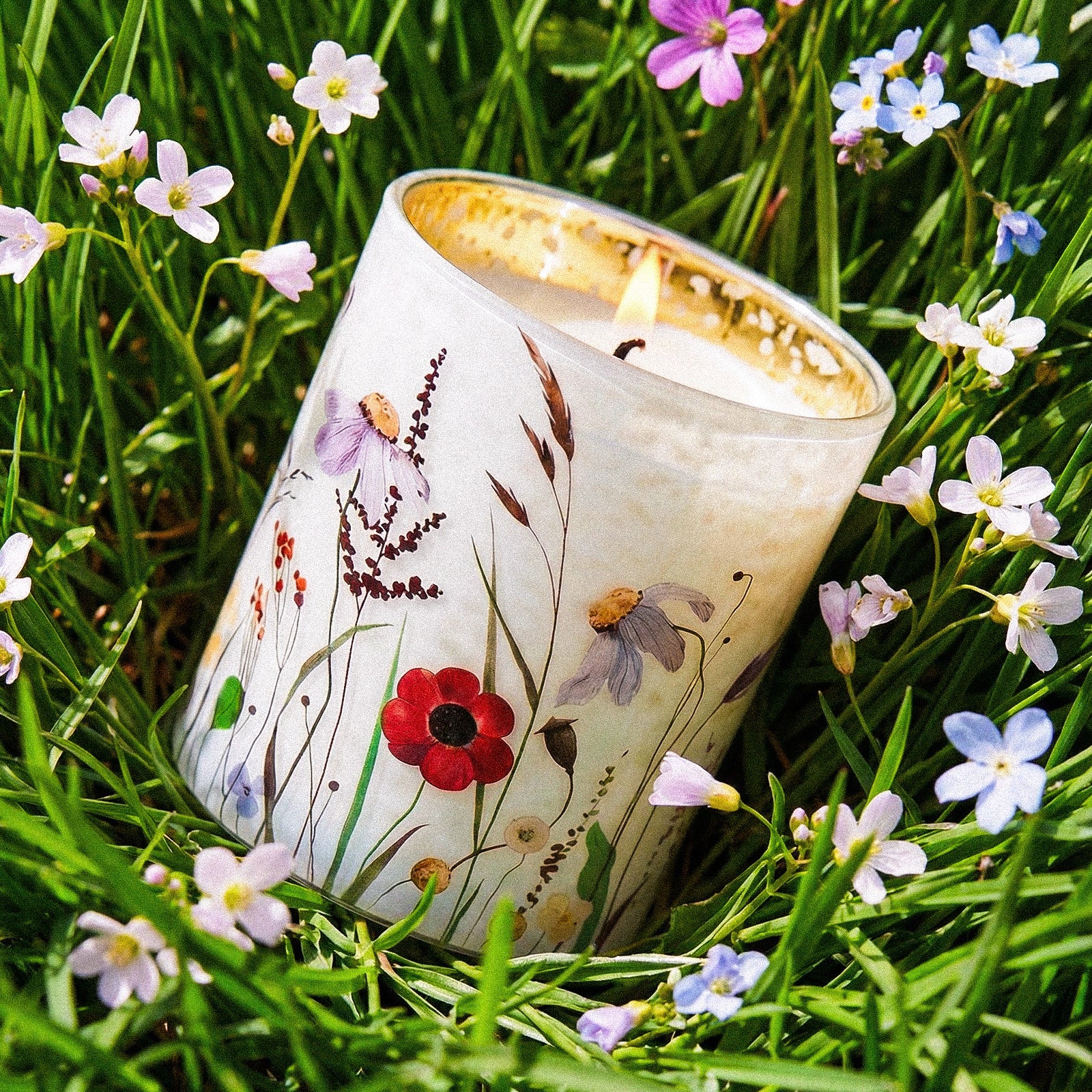 Butterflies in Bloom Glass Candle Jar Collection