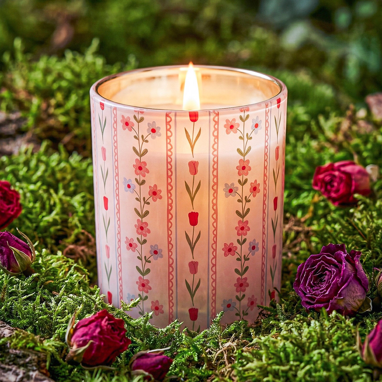 Spring Garden Glass Candle Jar Collection