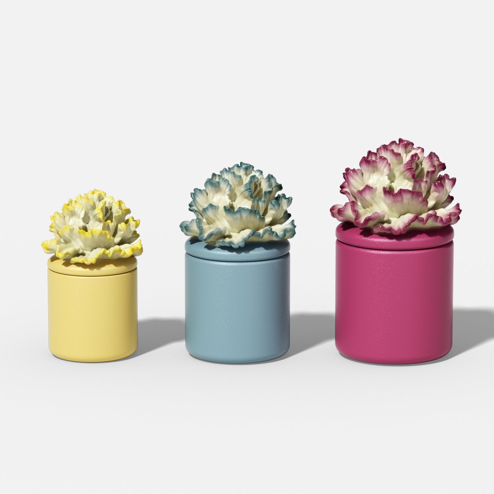 Carnation Blossom Candle Jar Silicone Mold Collection