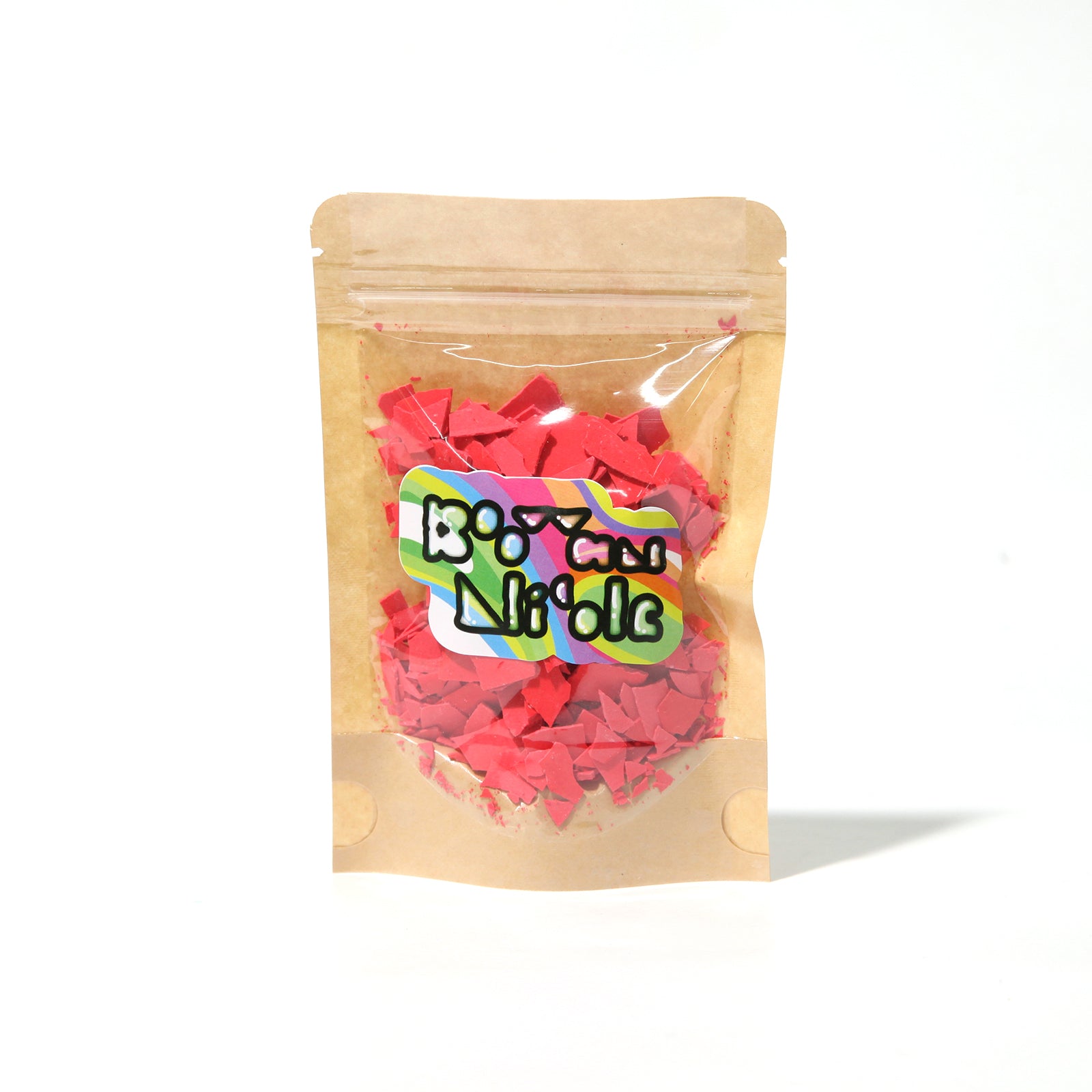 Copeaux de pigments Boowannite rouge et Terrazzo