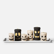 Scary Pumpkin Ghost Face Pillar Candle Silicone Mold Collection for Halloween3D Candle MoldLZ0736