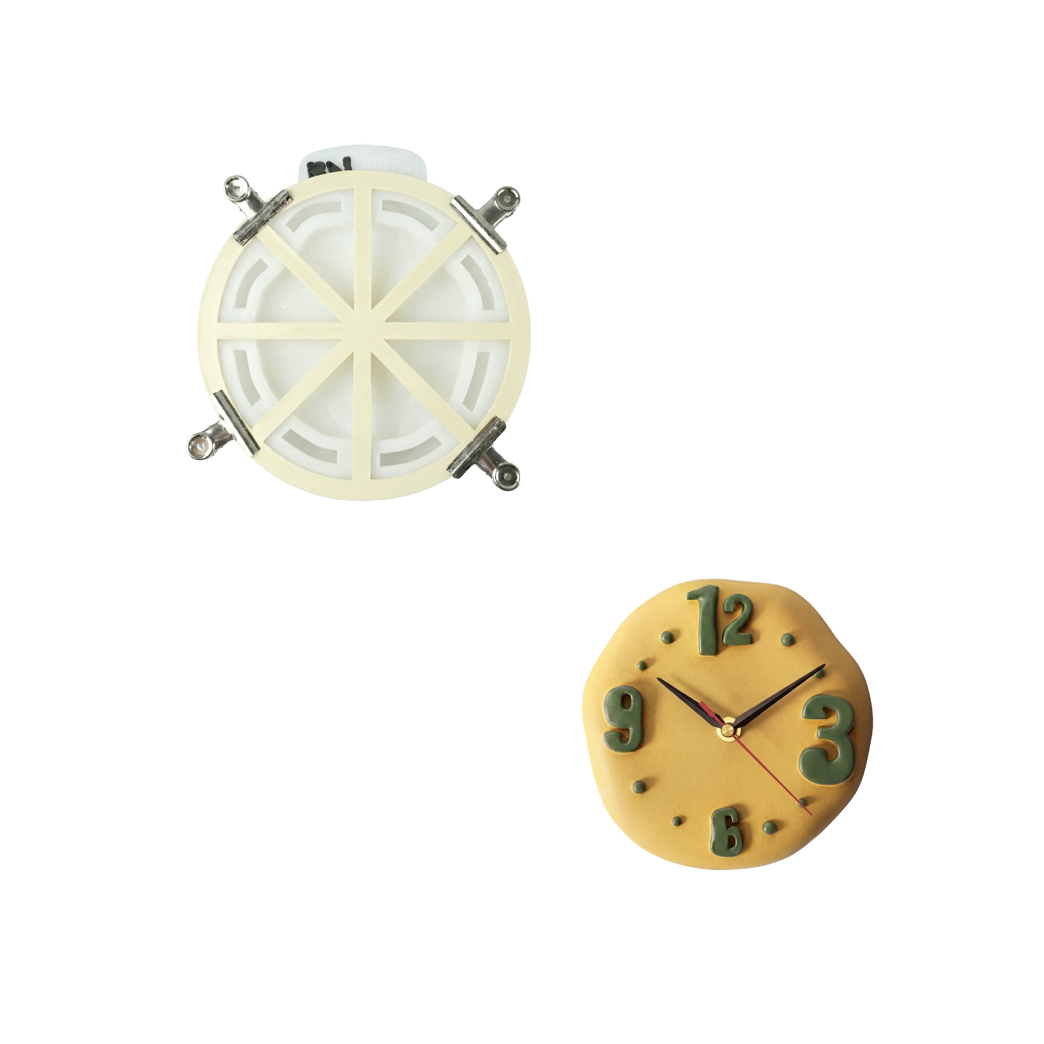 Soft Dough Hour Clock Silicone Mold