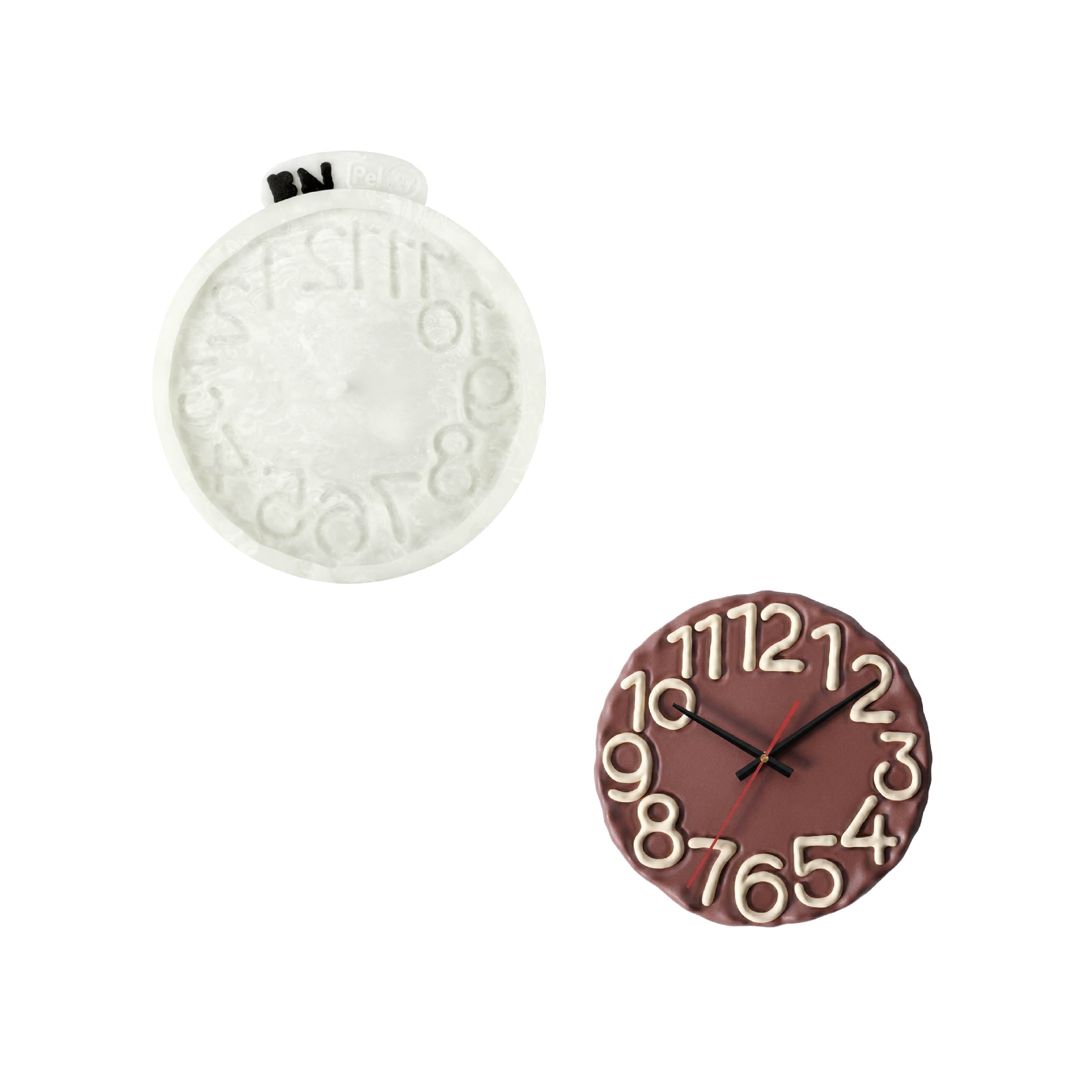 Scribble Numeral Clock Silicone Mold