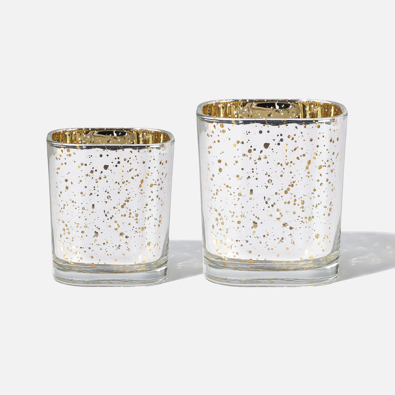 Golden Stardust Glass Candle Jar Collection