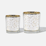 Golden Stardust Glass Candle Jar Collection