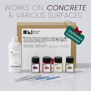 Glitter Colorable Acrylic Gloss Sealer Varnish With Mica Powder Kit-4 Of Vintage Gala Colors