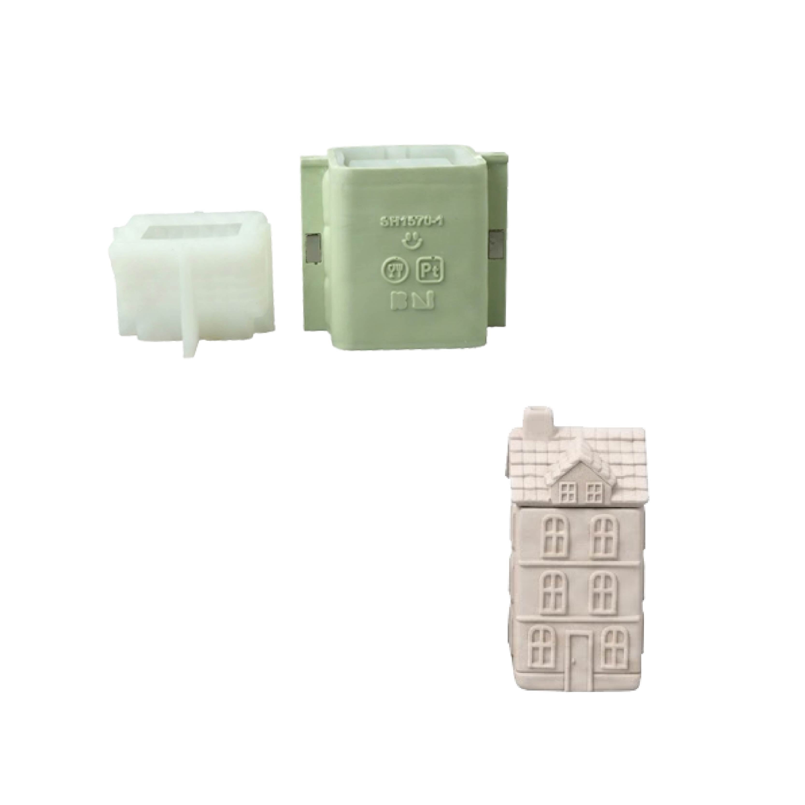 Little Dream Village Candle Jar Silicone Mold Collection