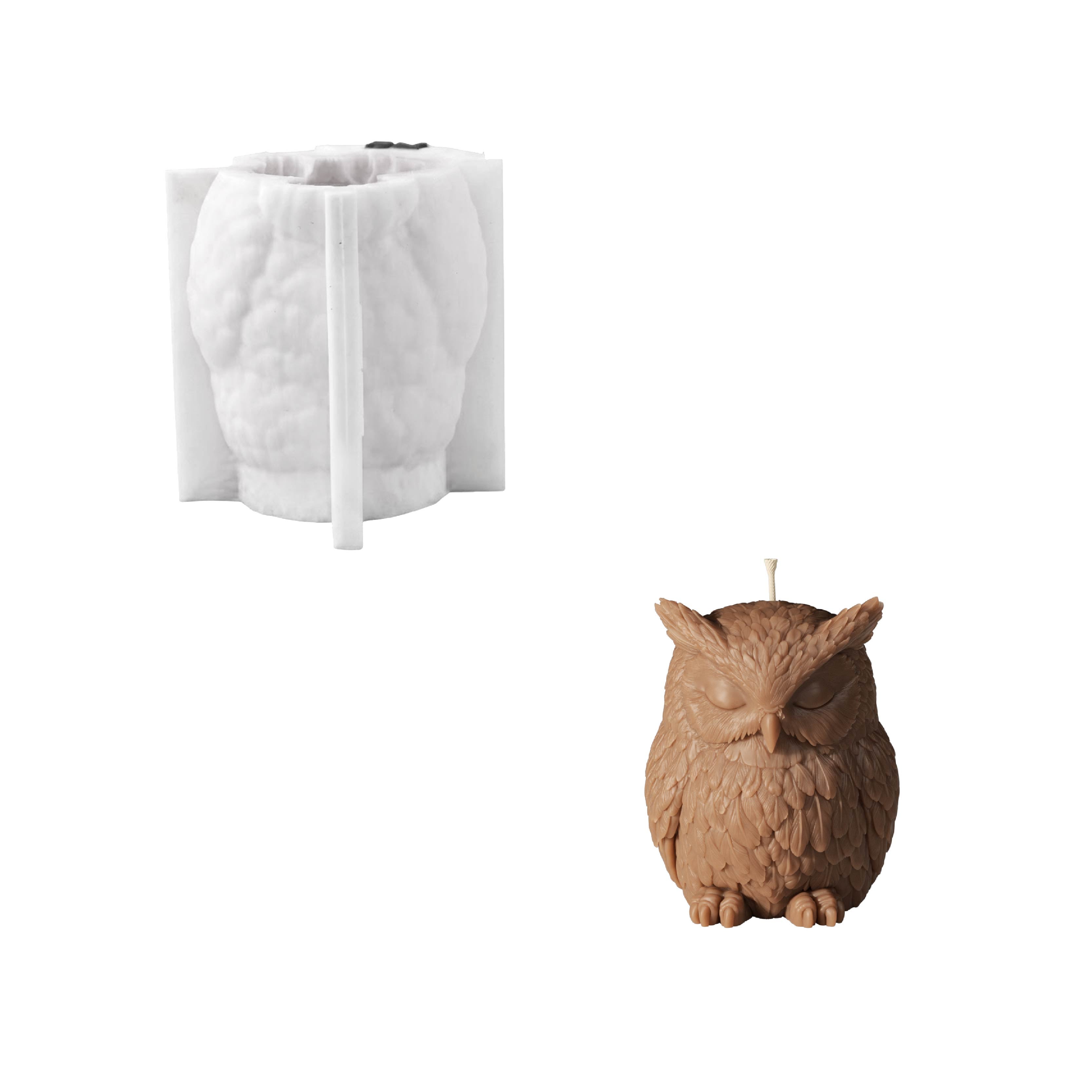 Studio82 x Boowan Nicole | Moonlight Owl Candle Silicone Mold