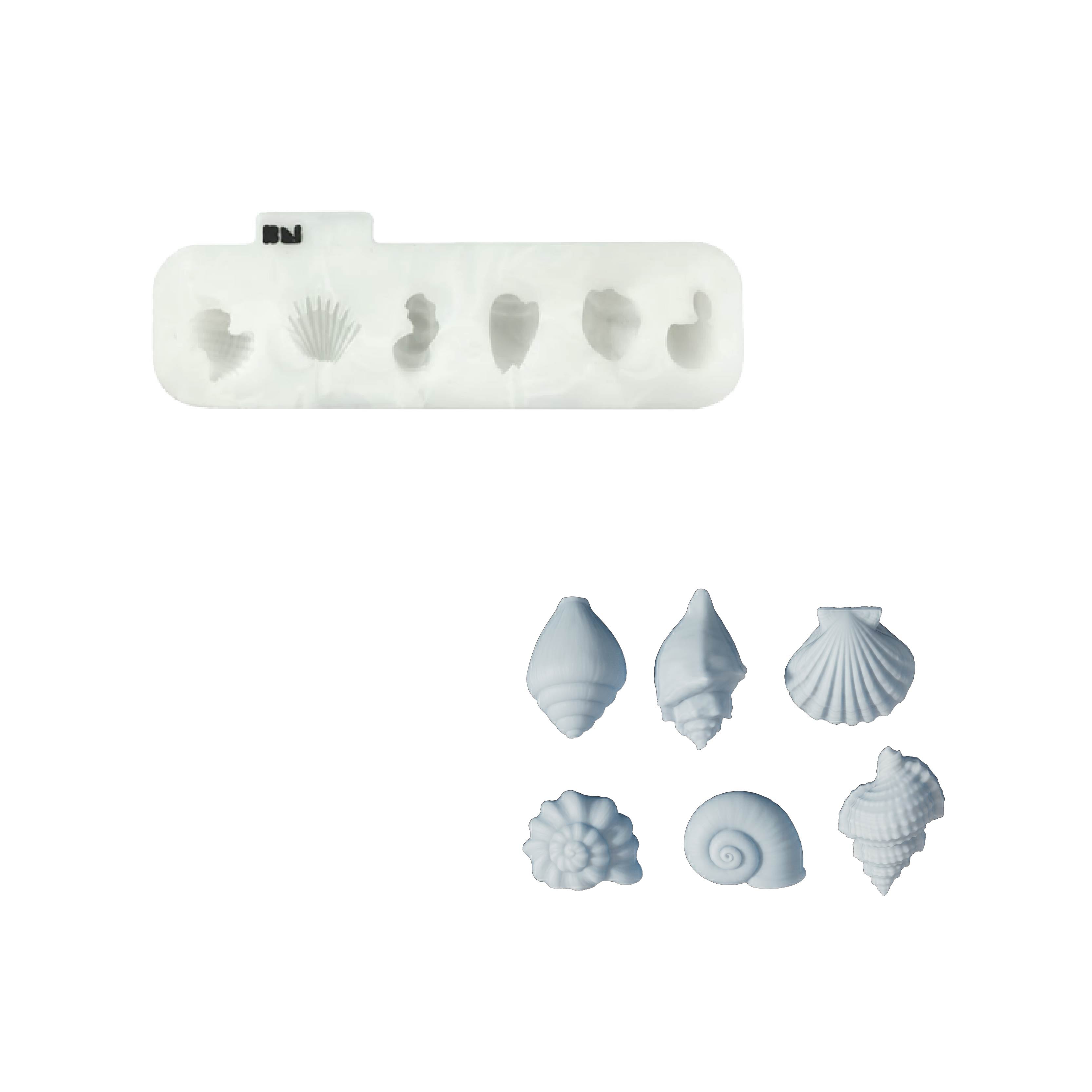 Ocean Shell Cluster Soap Silicone Mold