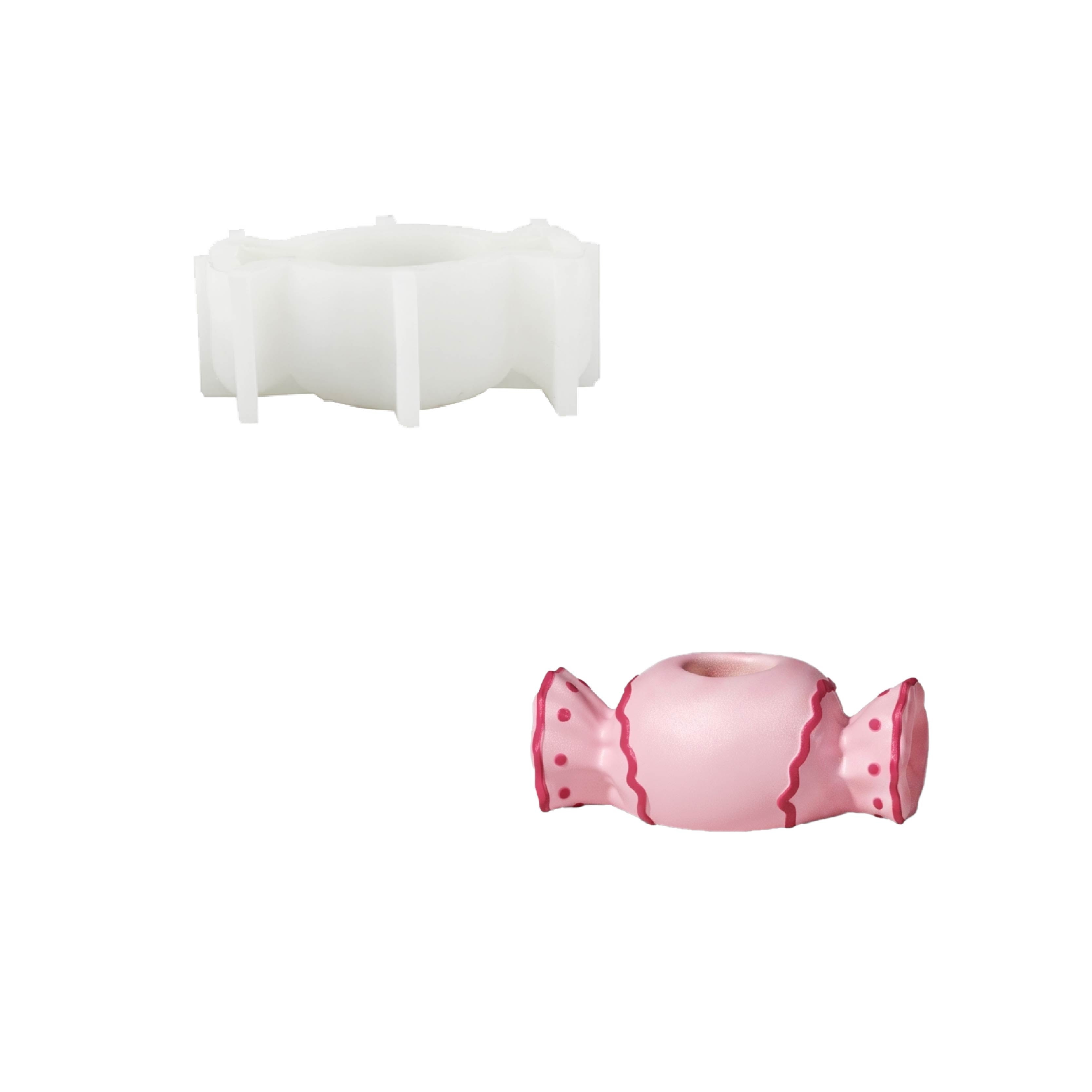 Sugar Candy Candle Holder Silicone  Mold Collection