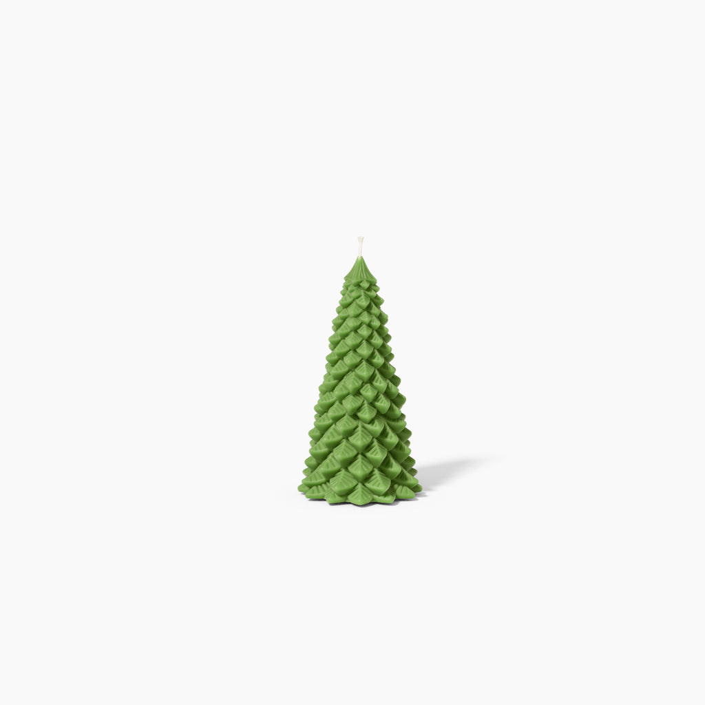 Green 4-Inch Christmas Pine Candle - Boowan Nicole