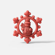 Red Crystal Snowman Candle Jar Decoration-Boowan Nicole