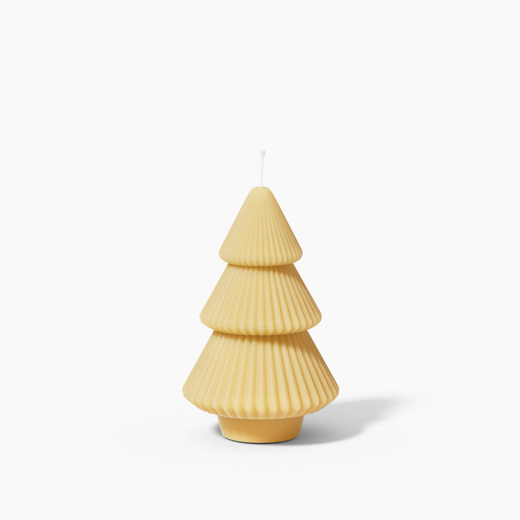 Yellow Tower Christmas Tree Candle-Boowan Nicole