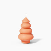 Orange Stacked Circle Christmas Tree Candles-Boowan Nicole