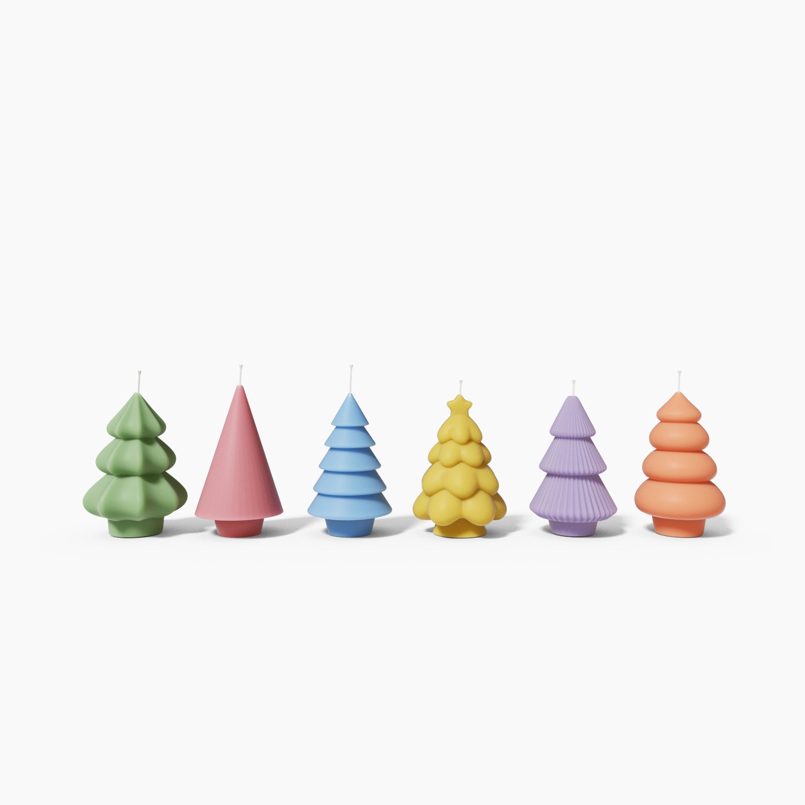 Glowing Christmas Tree Candle in various colors-Boowan Nicole