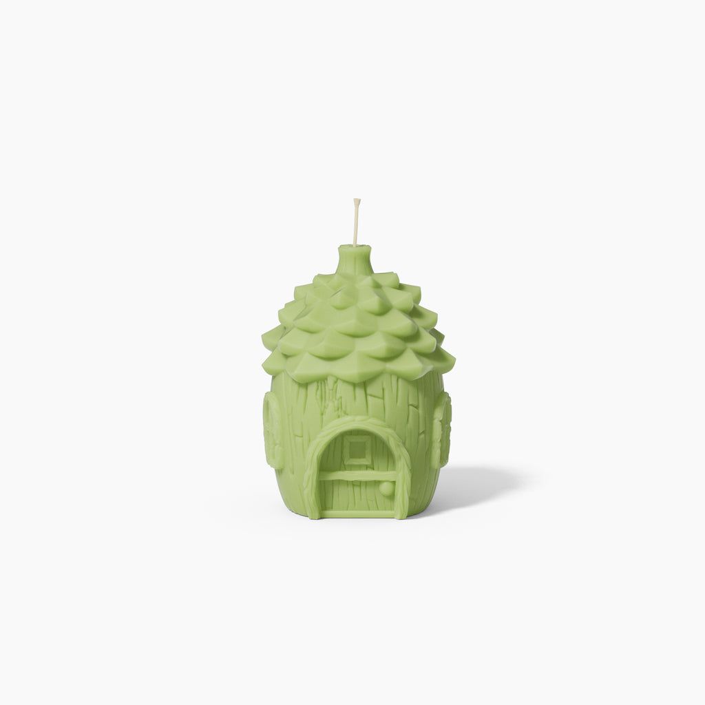 Green Miniature Fairy House Candle - Boowan Nicole