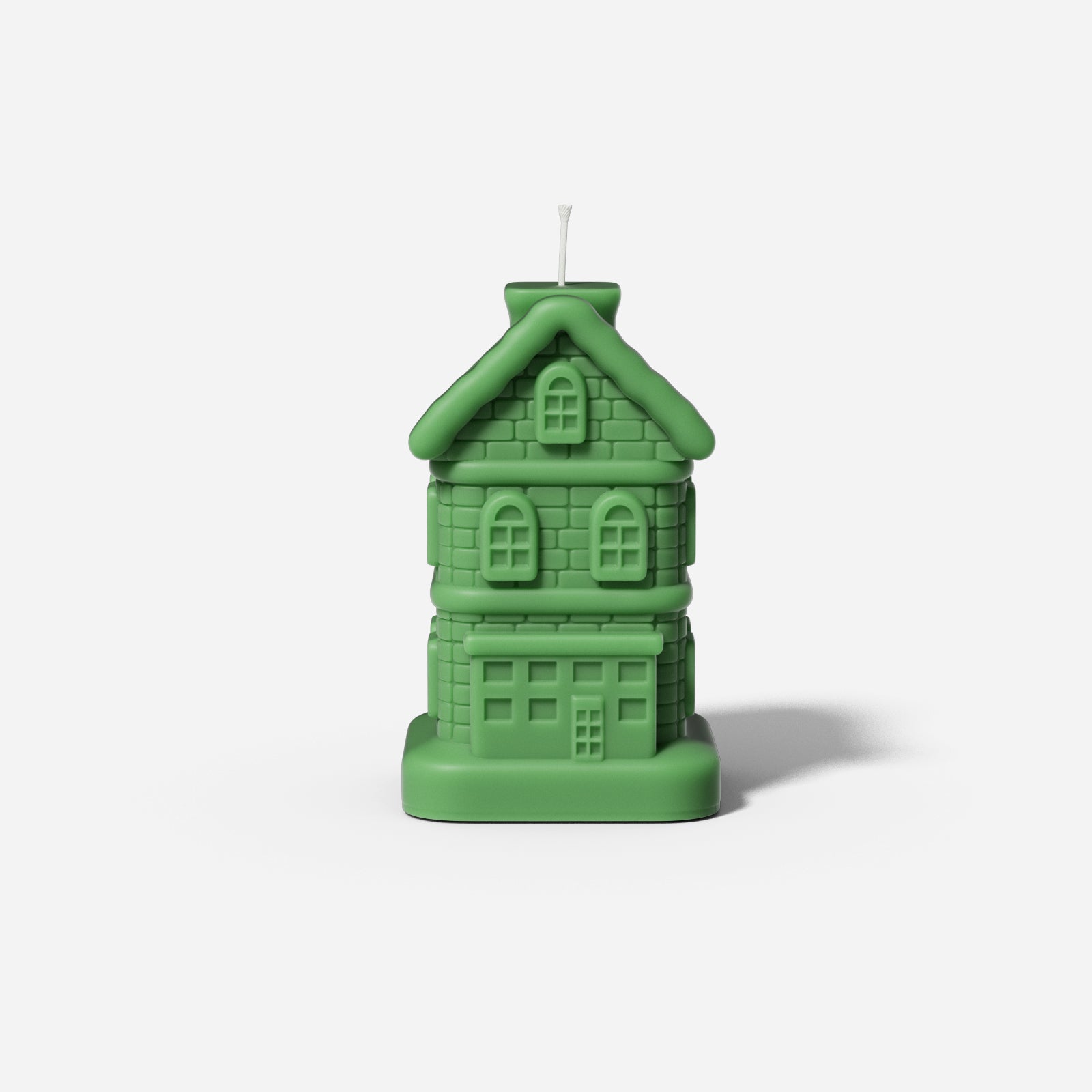 Green house candle made using molds, designed by Boowan Nicole.