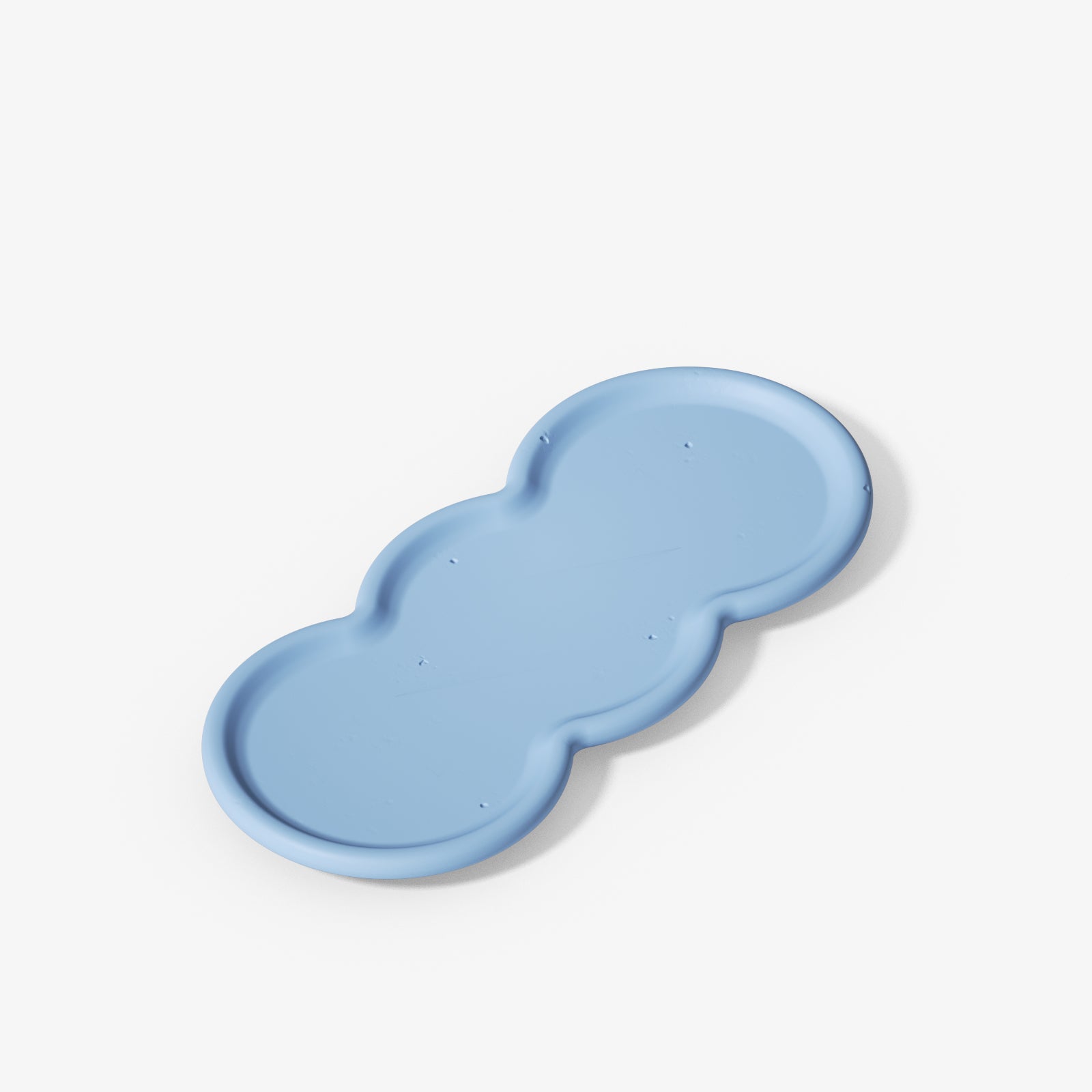 BlueTriple-Nut Peanut-Shaped Tray-Boowan Nicole