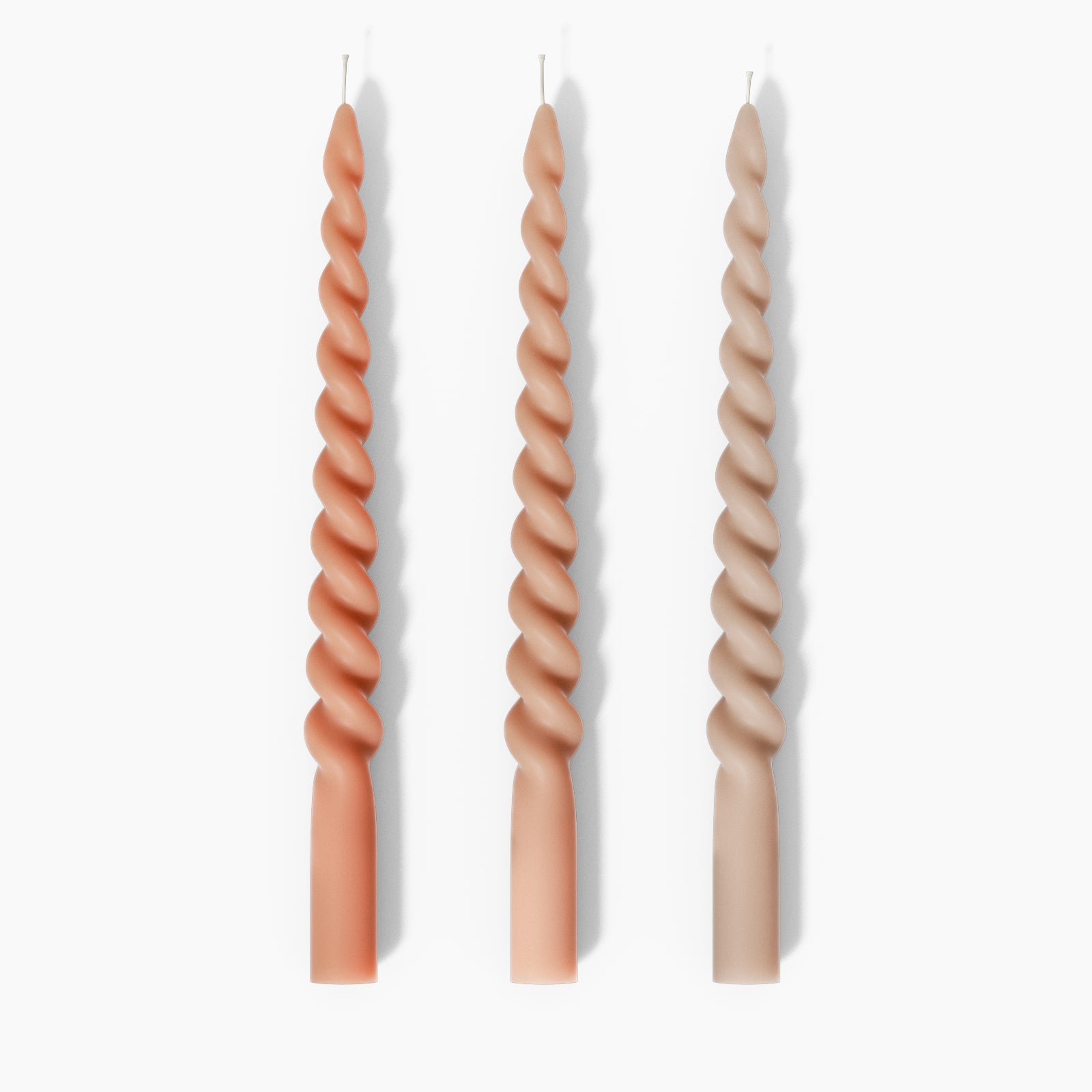 Three Pink Unicorn Spiral Taper Candle-Boowan Nicole