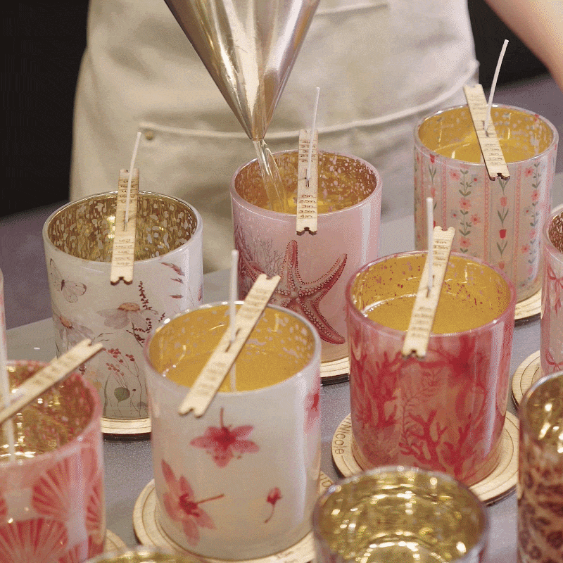 Sunlit Lemon Glass Candle Jar Collection