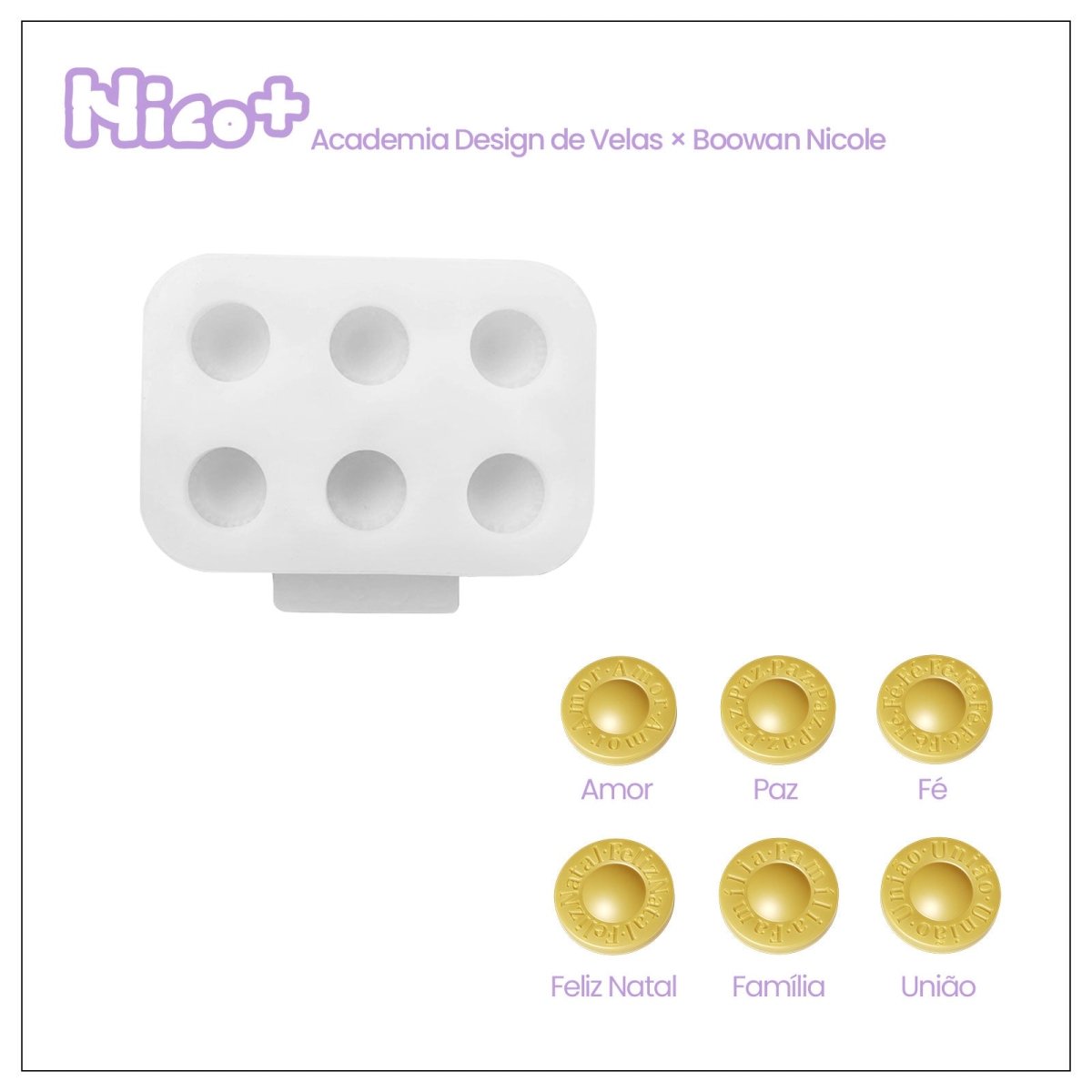 Classic Glow Christmas Bauble Candle Silicone Mold3D Candle MoldLZ0954