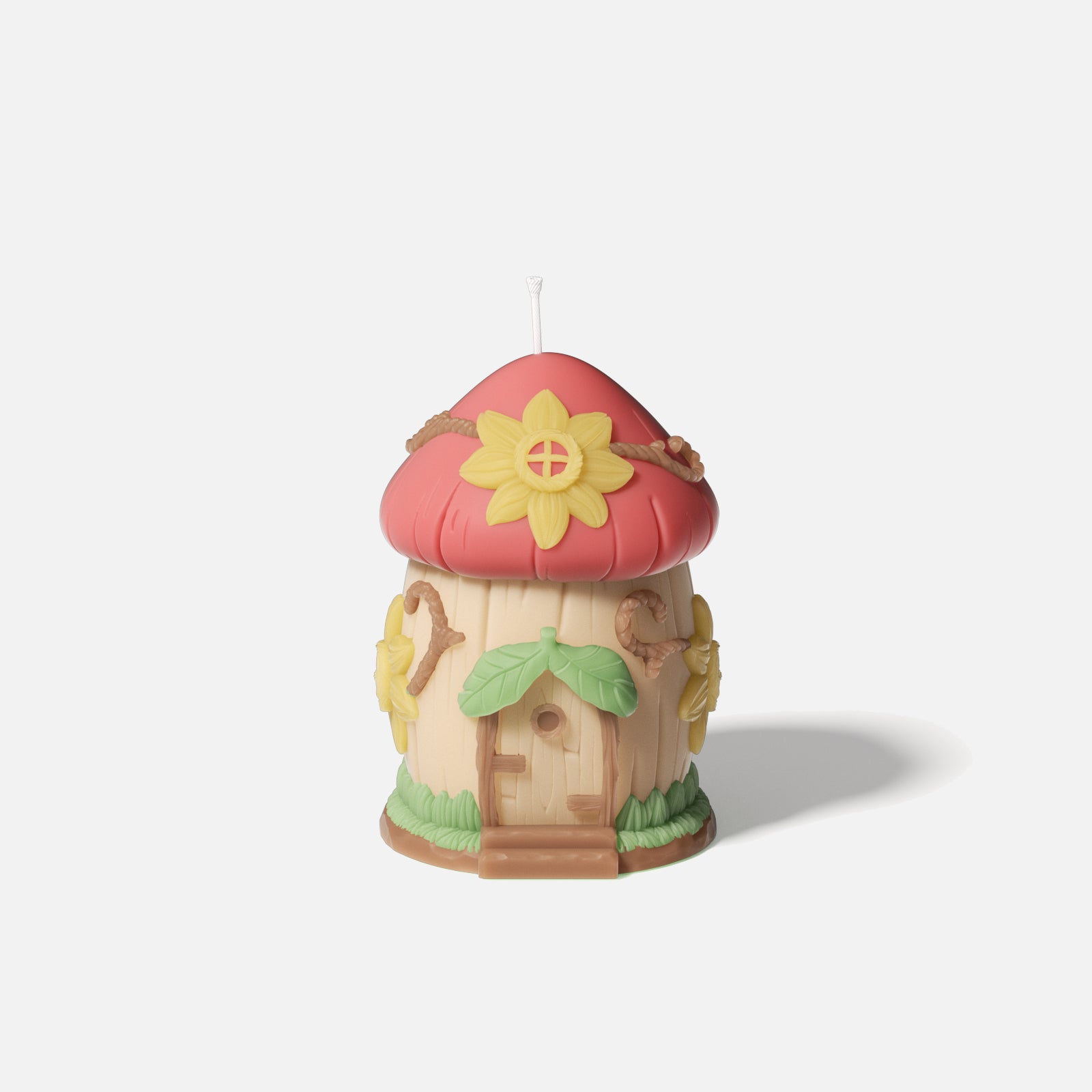 Miniature Mushroom House Candle Silicone Mold