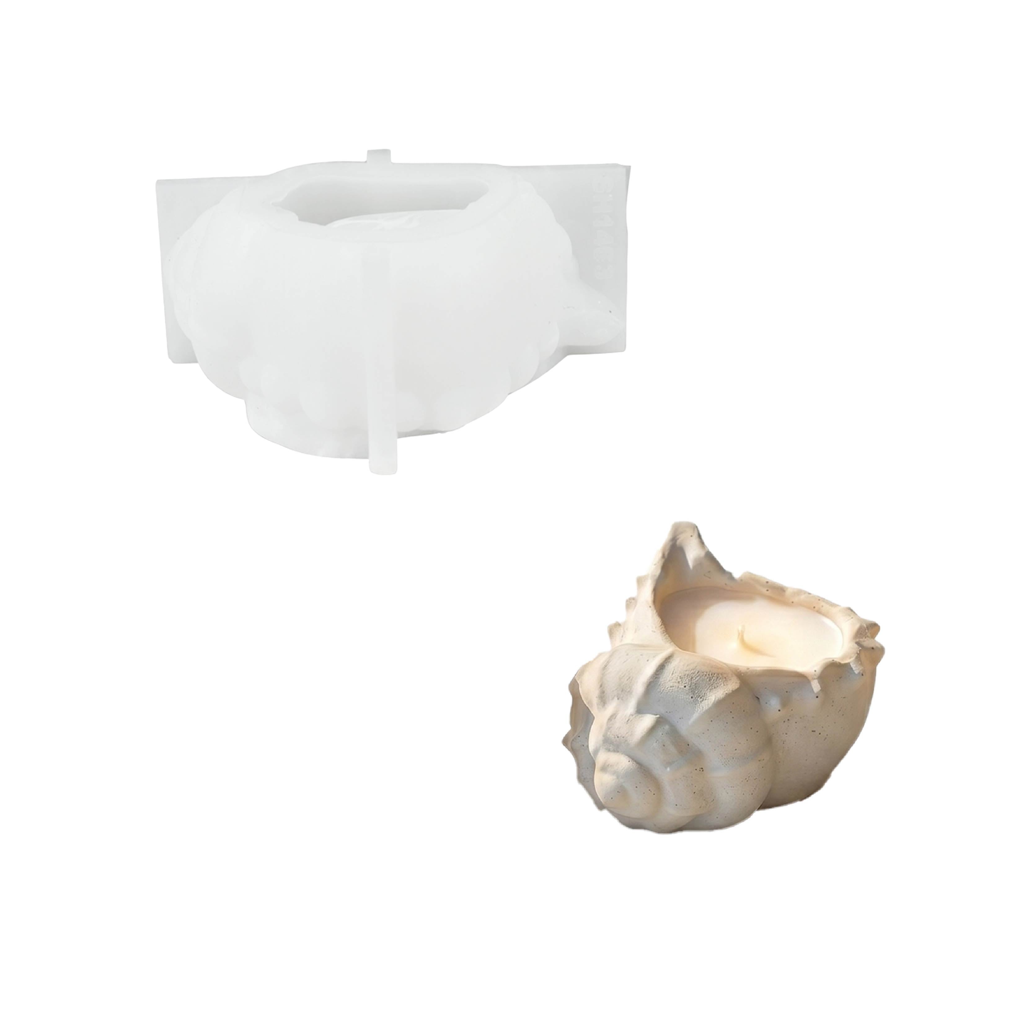 Sea Whisper Conch Candle Jar Mold Collection