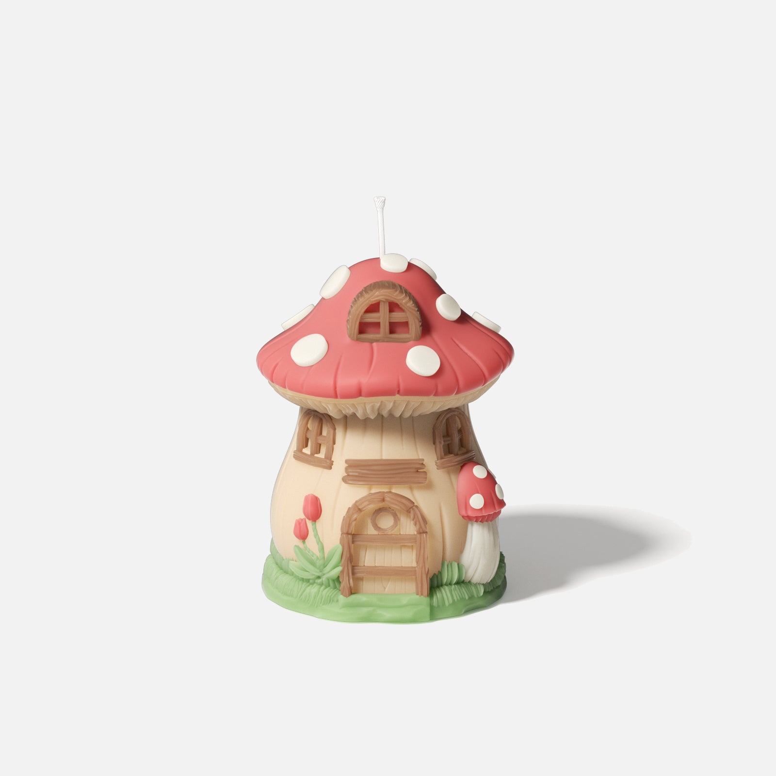 ミニチュアキノコの家キャンドルシリコンモールド