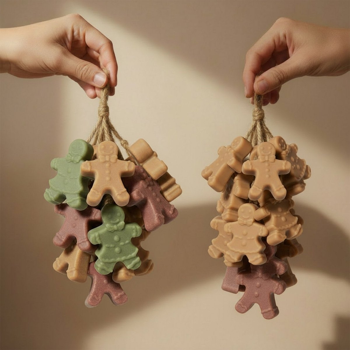 Bubbly Gingerbread Parade Cluster Soap Silicone MoldSoap MoldsR2147