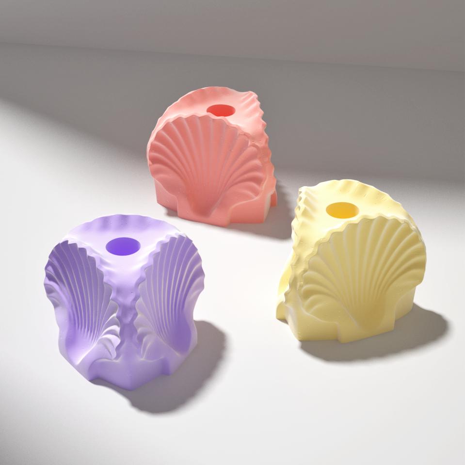 Силиконовая форма для подсвечника в виде ракушки