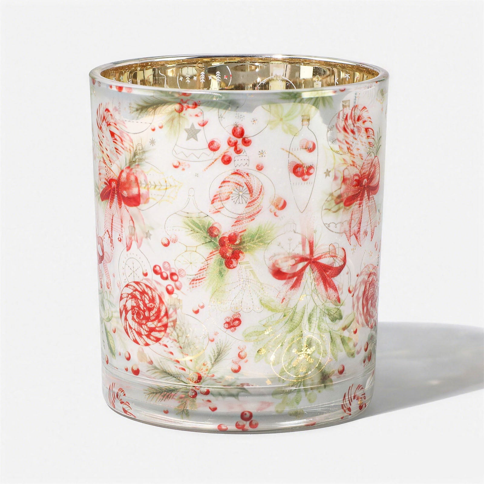 Christmas Bows & Baubles Glass Candle Jar Collection