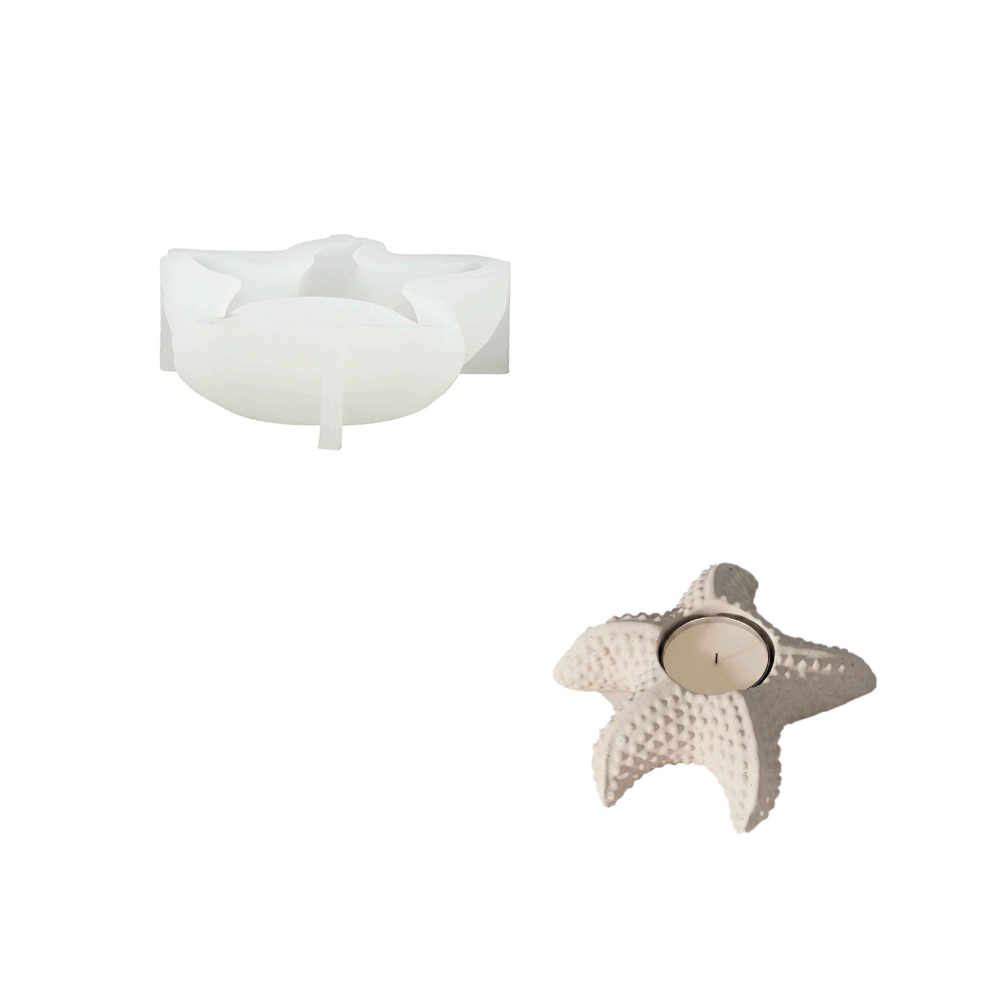 Starfish Tide Candle Jar Silicone Mold Collection