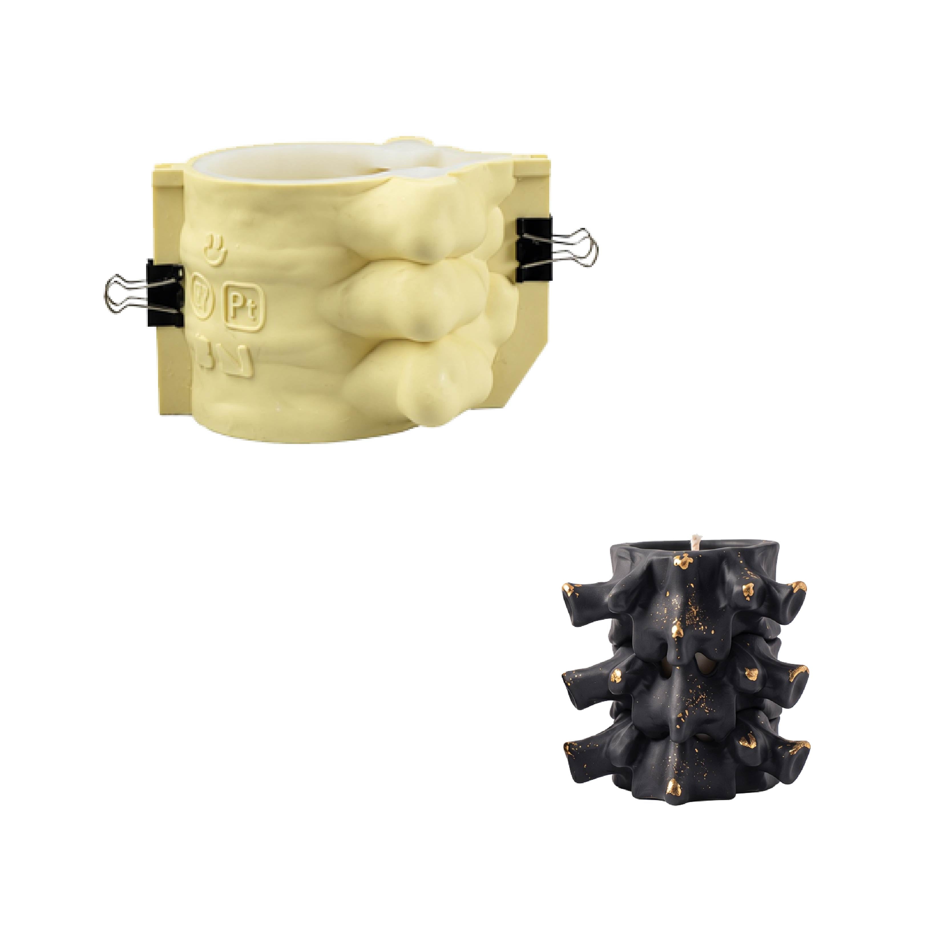 Haunted Spine Candle Jar Silicone Mold Collection