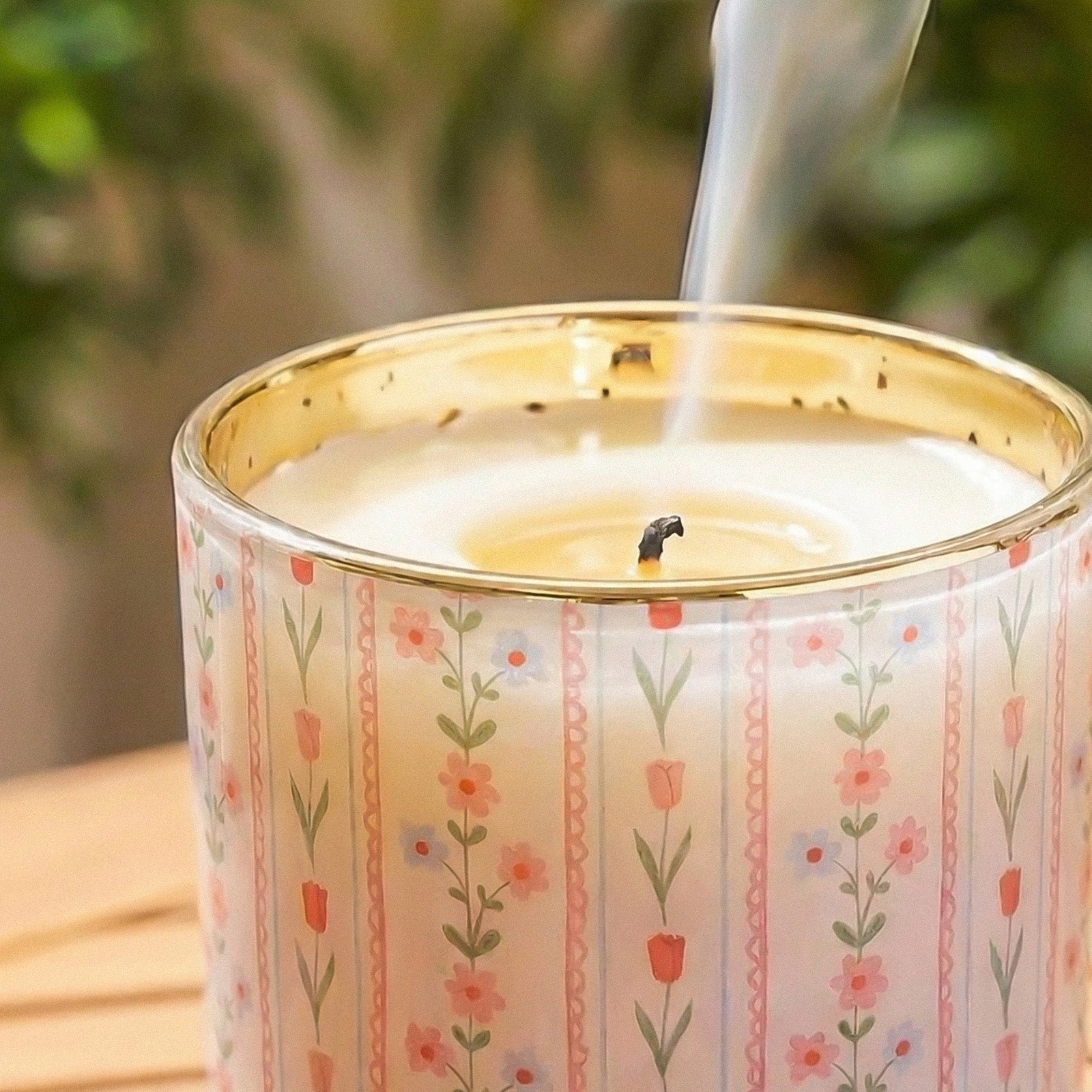 Spring Garden Glass Candle Jar Collection