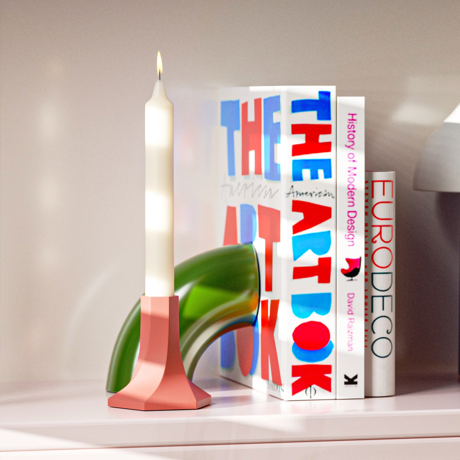 幾何学的テーパーキャンドルホルダーシリコンモールド - 大型