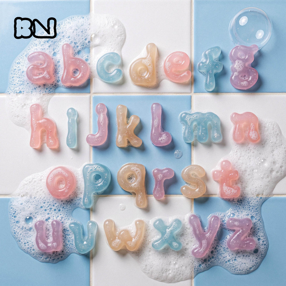 Large Lowercase Alphabet Soap Silicone Mold