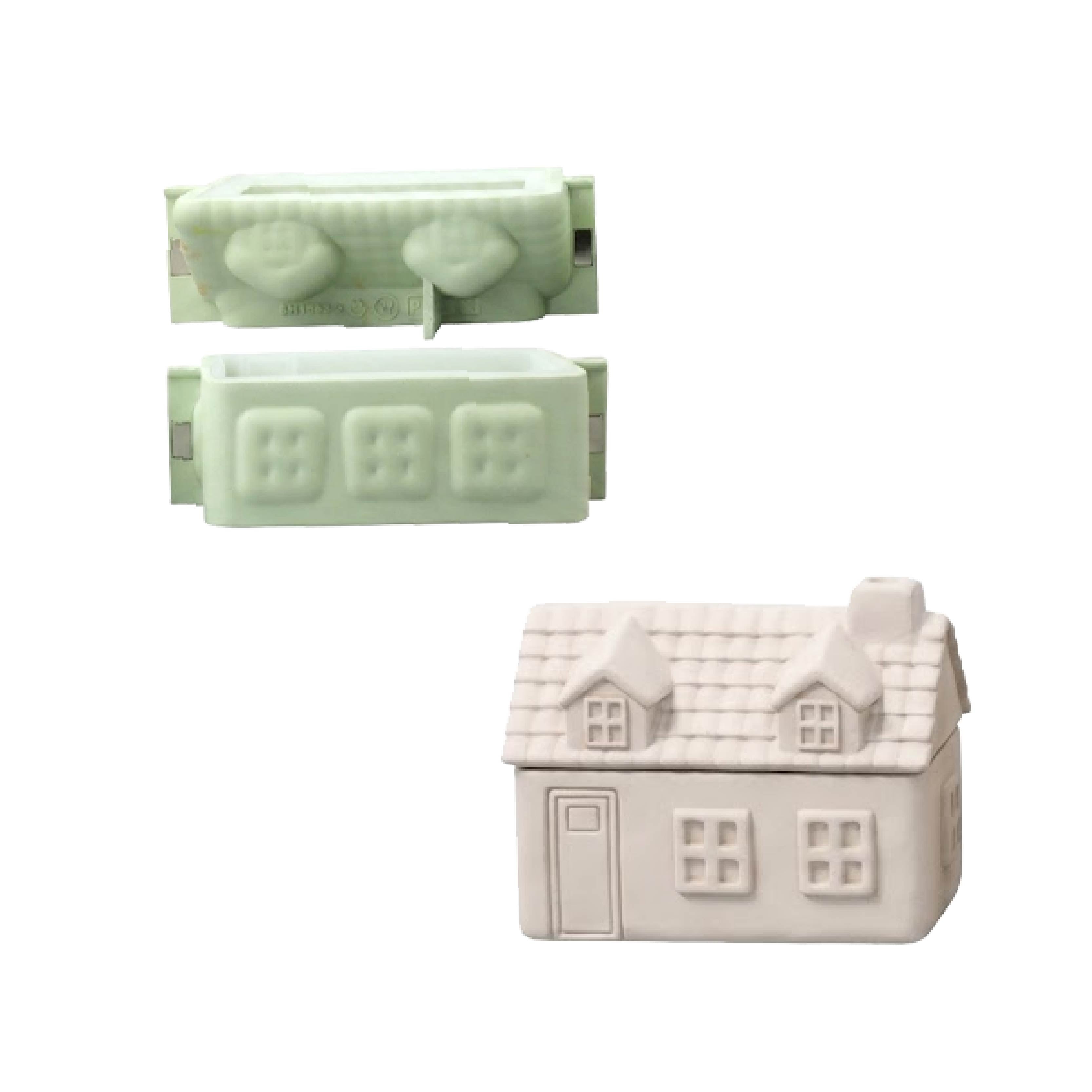 Little Dream Village Candle Jar Silicone Mold Collection