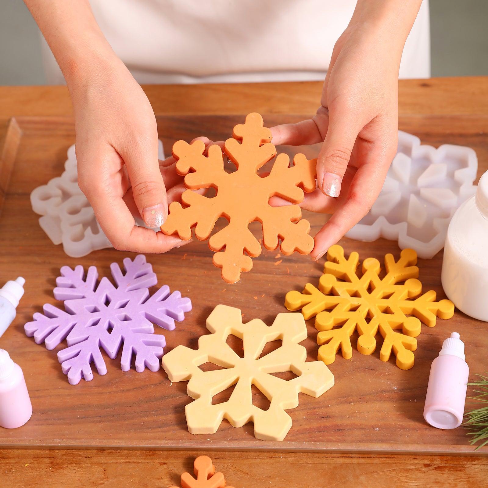 Christmas Snowflakes Shape Coaster Silicone Mold