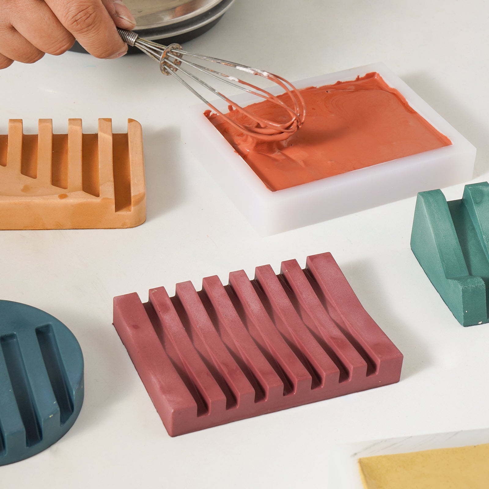 Concrete Self-Draining Soap Dish Silicone Mold – Boowan Nicole