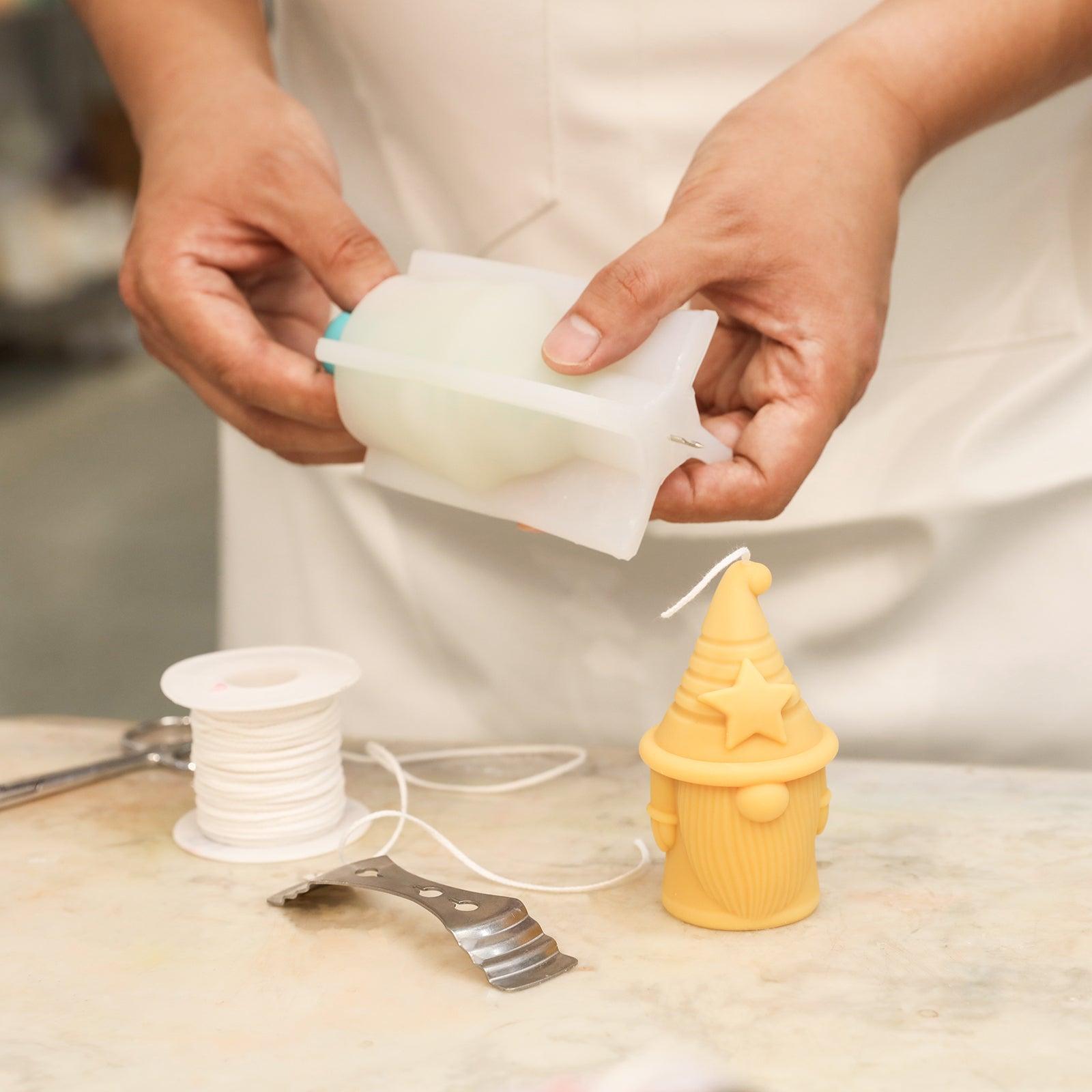 Stellan of Hat-tactic Gnome Squad Candle-Boowan Nicole from White Silicone Mold