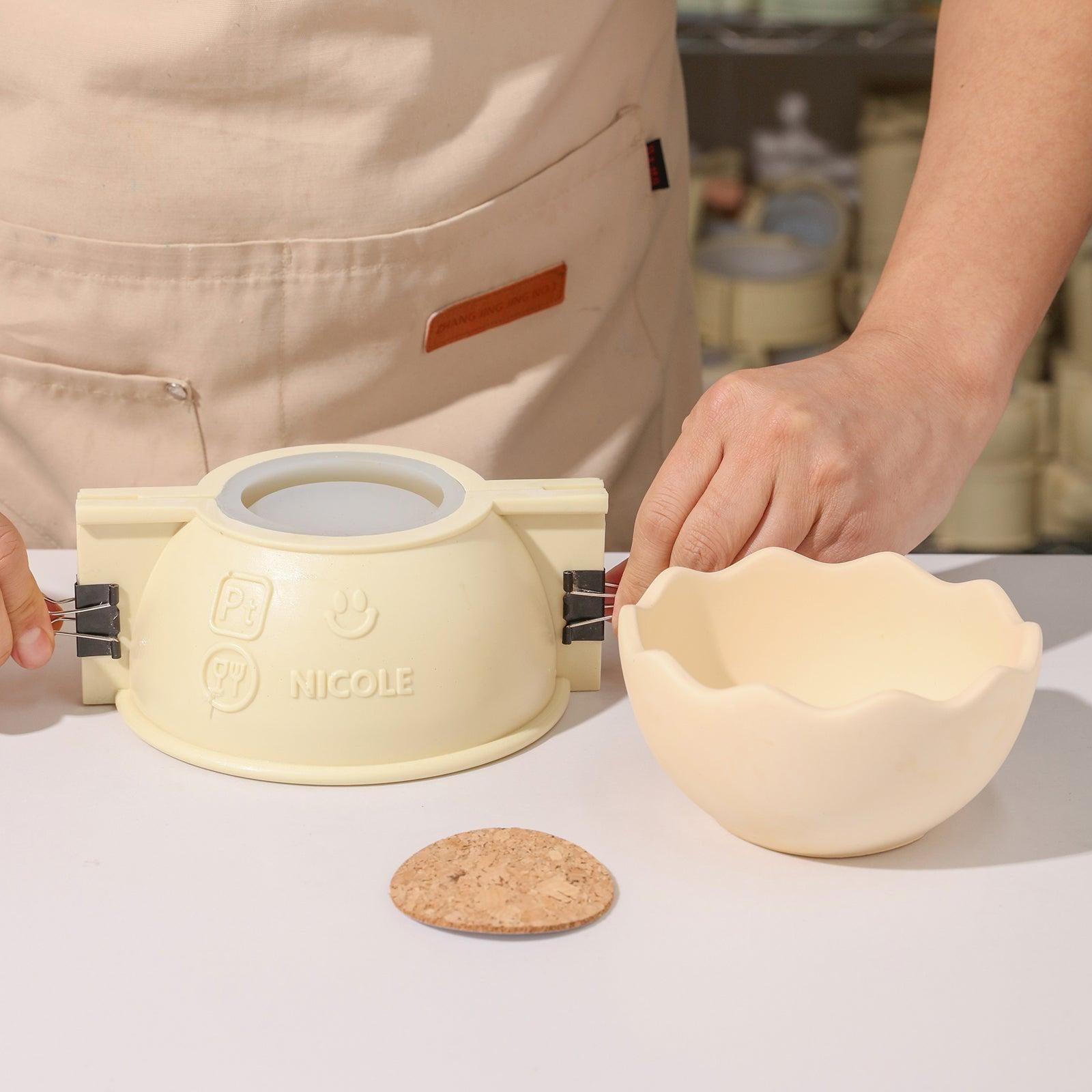 Make an eggshell bowl from a mold
