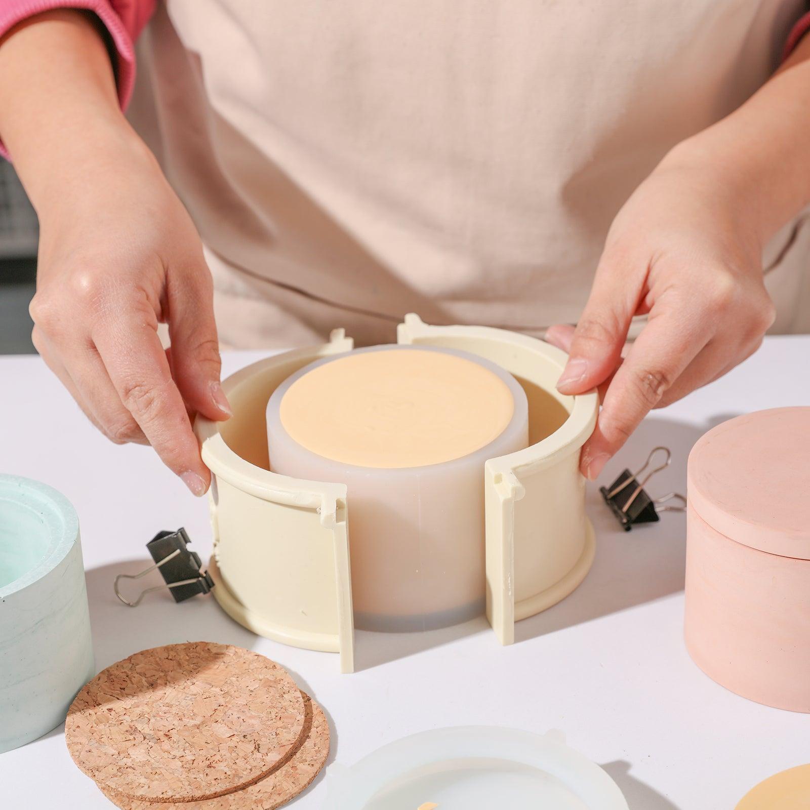 Boowannite material poured into the silicone mold reveals exquisite details.