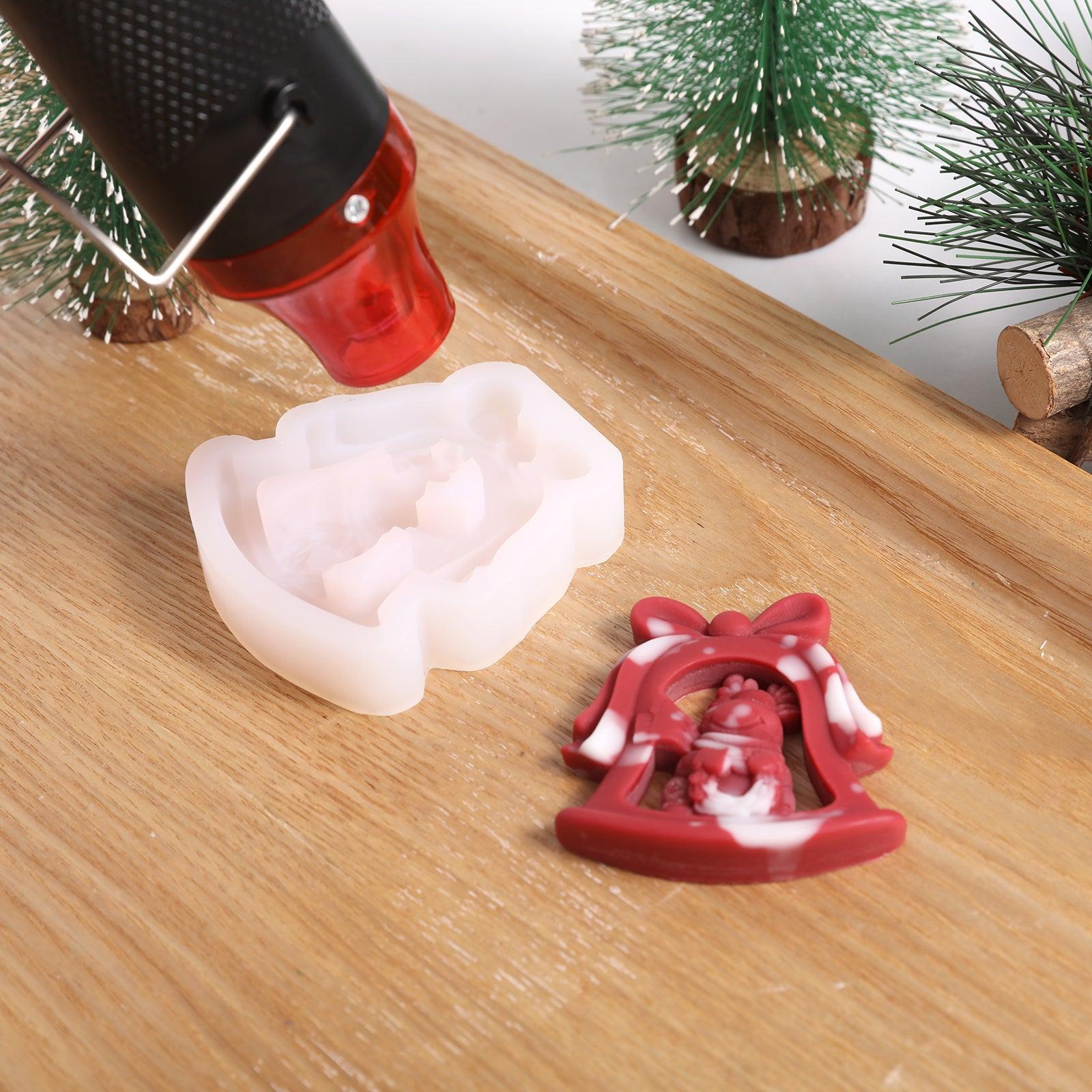 Use a heat gun to heat up white silicone molds - Boowan Nicole