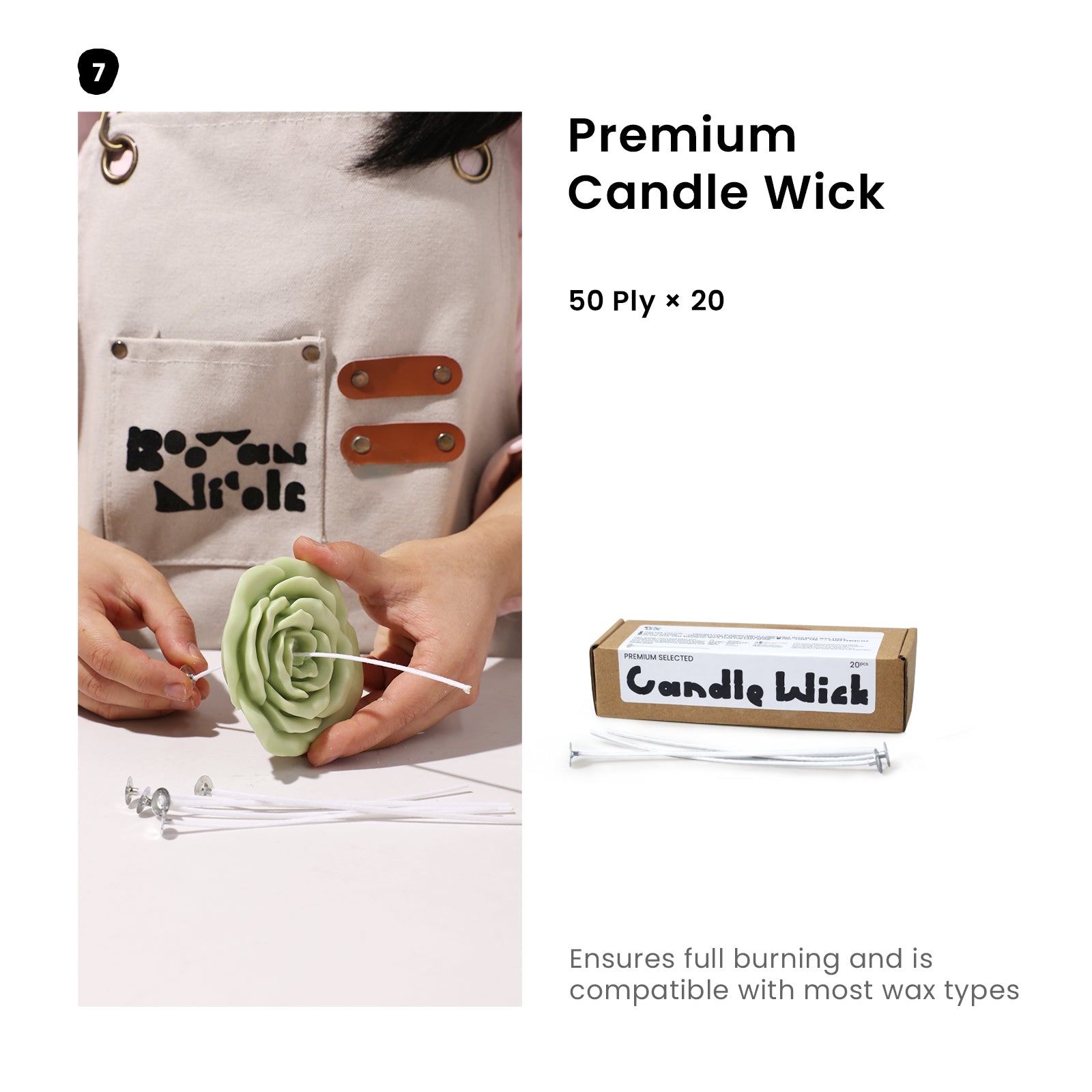 Get the 20 pcs Premium Candle Wick - Boowan Nicole