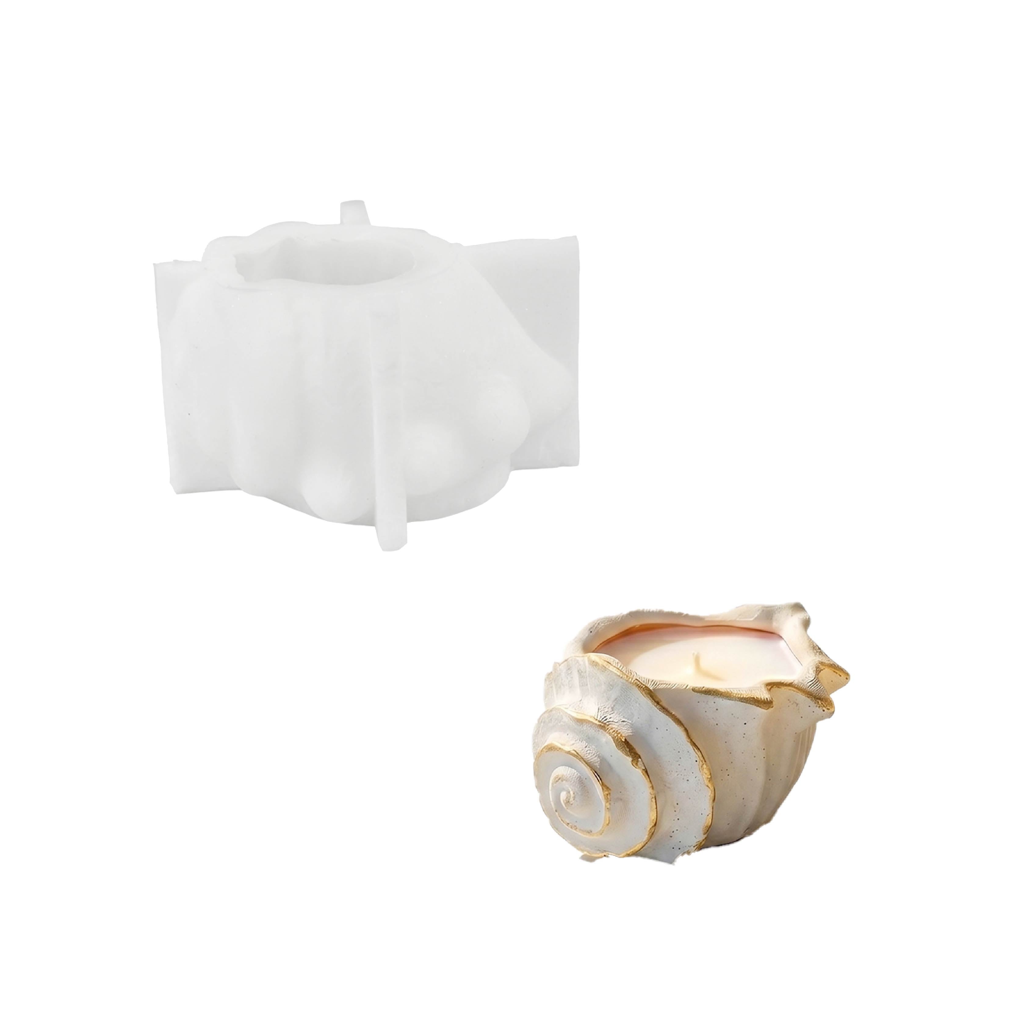 Sea Whisper Conch Candle Jar Mold Collection