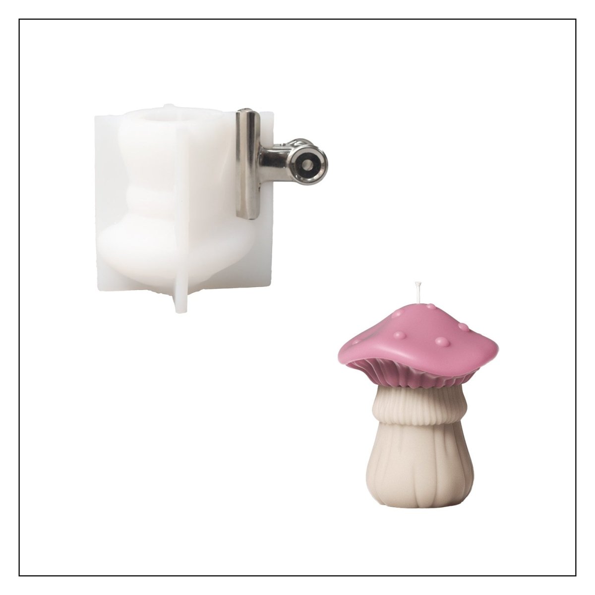 Funky Mushroom Candle Silicone Mold3D Candle MoldLZ0722